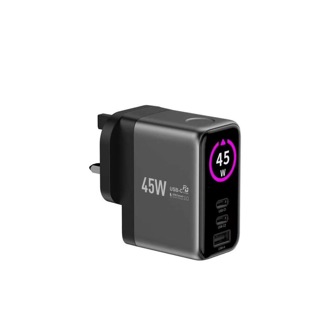 Digital GaN Fast Charging Adapter 45W - 100W