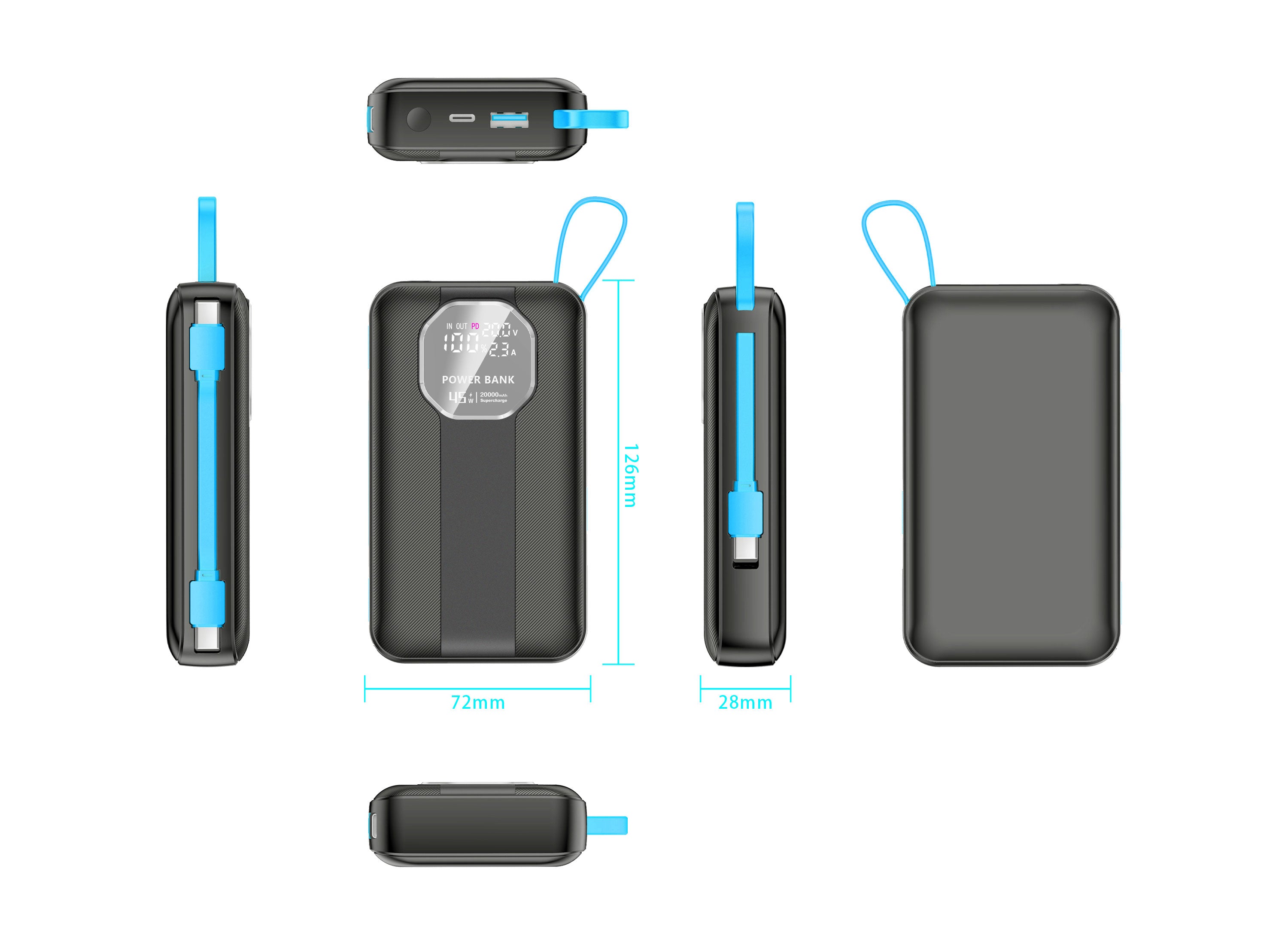 45W Power Bank – 20000mAh Fast Charging Portable Charger